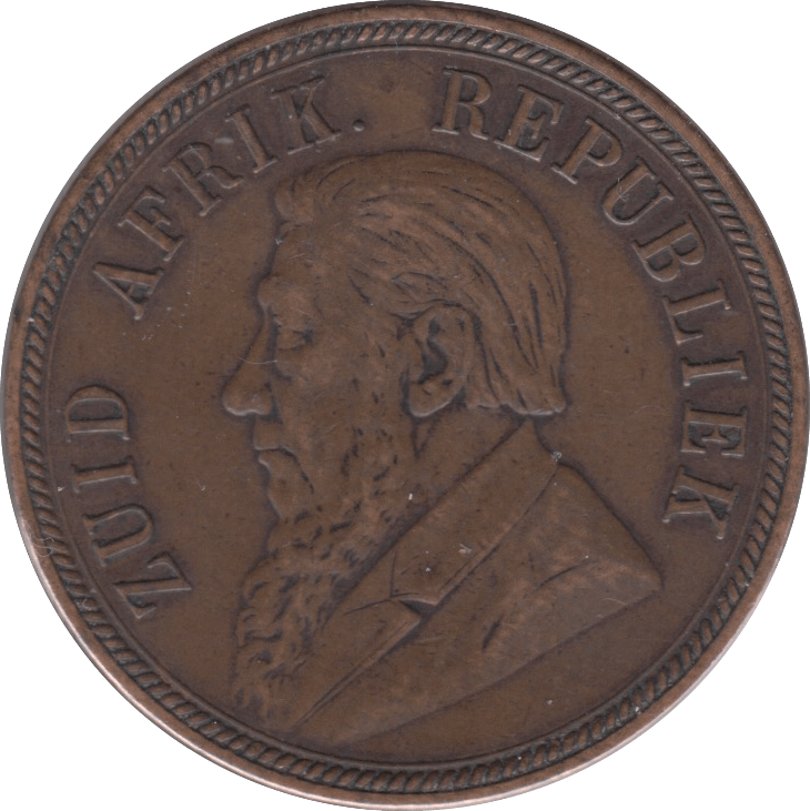 South Africa 1894 One hot Penny Coin.Low Mintage-182000 Coins.