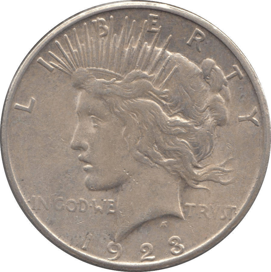 1923 SILVER PEACE DOLLAR USA 3 Cambridgeshire Coins