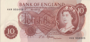 10 SHILLINGS BANKNOTE FFORDE REF SHILL - 18 - 10 SHILLINGS BANKNOTES - Cambridgeshire Coins