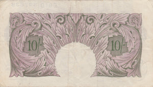 10 SHILLINGS BANKNOTE PEPPIATT REF SHILL-37 - 10 Shillings Banknotes - Cambridgeshire Coins