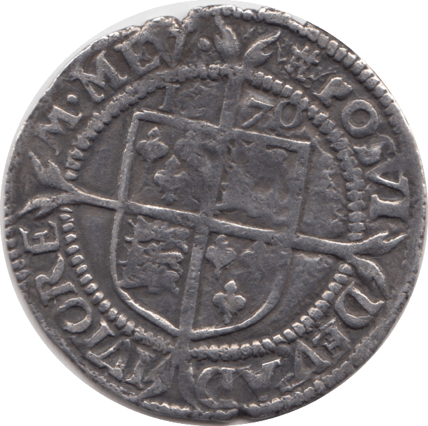 1570 SIXPENCE ELIZABETH I - WORLD COINS - Cambridgeshire Coins