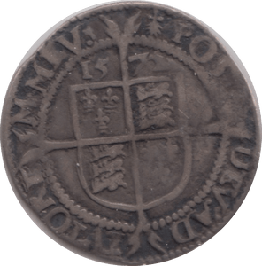 1572 ELIZABETH I SILVER SIXPENCE - Hammered Coins - Cambridgeshire Coins