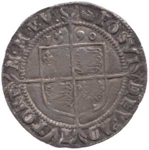 1590 SILVER SIXPENCE ELIZABETH 1ST - Hammered Coins - Cambridgeshire Coins