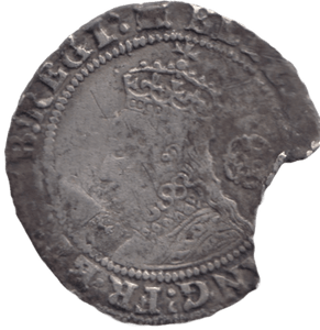 1594 SILVER SIXPENCE ELIZABETH 1ST - HAMMERED COINS - Cambridgeshire Coins