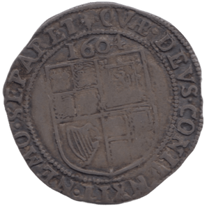 1604 SILVER SIXPENCE JAMES 1ST - HAMMERED COINS - Cambridgeshire Coins