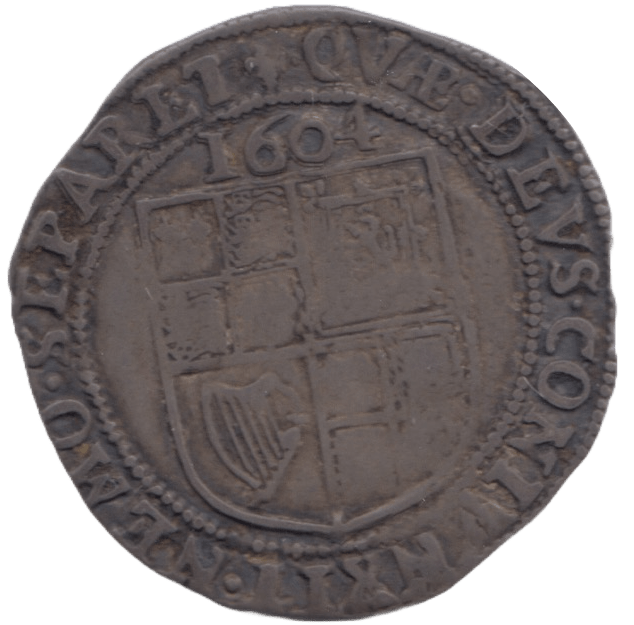 1604 SILVER SIXPENCE JAMES 1ST - HAMMERED COINS - Cambridgeshire Coins