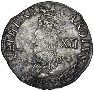 1634 - 1635 SHILLING CHARLES 1ST - Hammered Coins - Cambridgeshire Coins