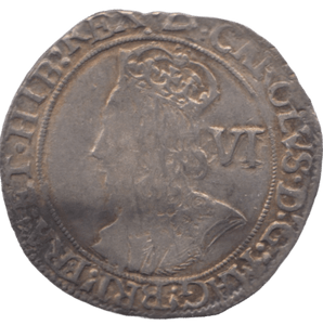 1644 SILVER SIXPENCE CHARLES I - HAMMERED COINS - Cambridgeshire Coins