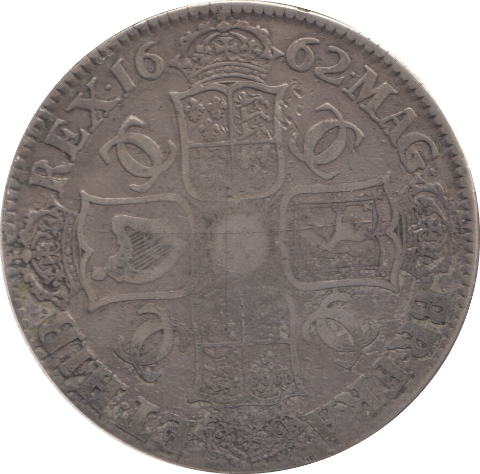 1662 CROWN ( FINE ) - CROWN - Cambridgeshire Coins