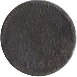 1669 WASHER WOMAN FARTHING TOKEN ST IVES CAMBRIDGESHIRE - FARTHING TOKEN - Cambridgeshire Coins