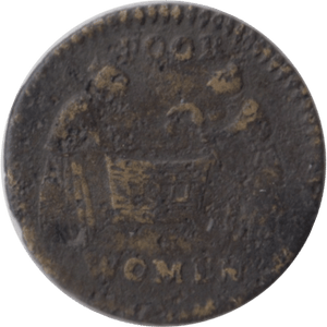 1669 WASHER WOMAN FARTHING TOKEN ST IVES CAMBRIDGESHIRE - FARTHING TOKEN - Cambridgeshire Coins