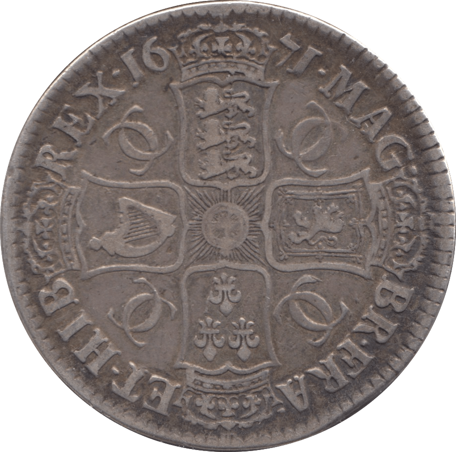 1671 CROWN ( GF ) - CROWN - Cambridgeshire Coins