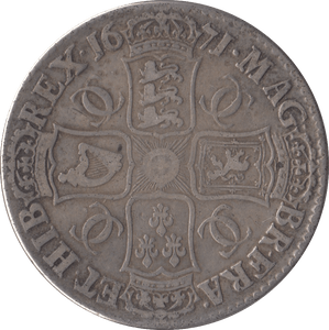 1671 CROWN ( GF ) TERTIO - CROWN - Cambridgeshire Coins