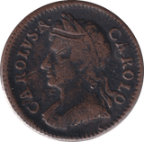 1672 FARTHING ( FAIR ) - FARTHING - Cambridgeshire Coins