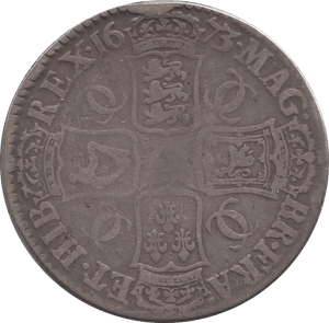 1673 CROWN ( FINE ) - CROWN - Cambridgeshire Coins