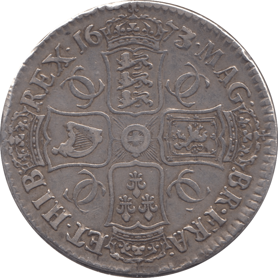 1673 CROWN ( VF ) - CROWN - Cambridgeshire Coins