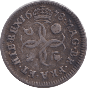 1678 MAUNDY FOURPENCE ( GVF ) - SIXPENCE - Cambridgeshire Coins