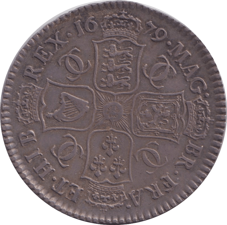 1679 HALFCROWN ( GVF ) - HALFCROWN - Cambridgeshire Coins