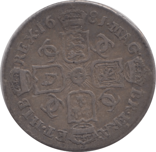 1681 SIXPENCE ( VF ) - SIXPENCE - Cambridgeshire Coins