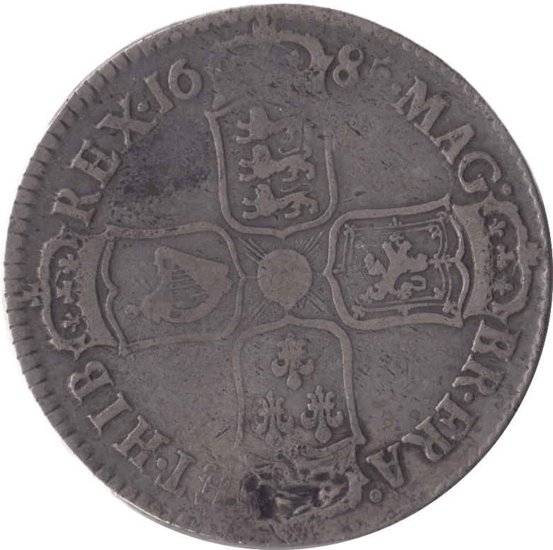 1685 HALFCROWN ( FINE ) - HALFCROWN - Cambridgeshire Coins