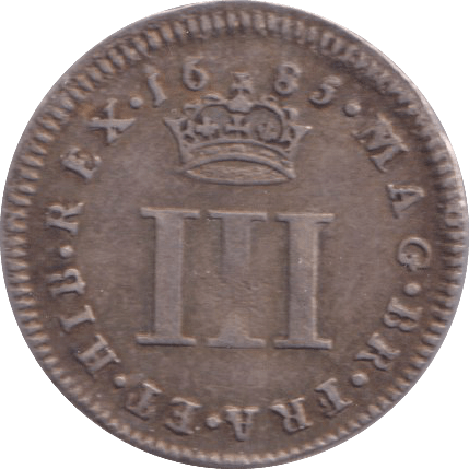 1685 MAUNDY THREEPENCE ( VF ) - MAUNDY THREEPENCE - Cambridgeshire Coins