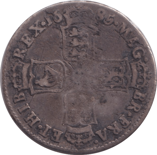 1685 SHILLING ( F ) - SHILLING - Cambridgeshire Coins