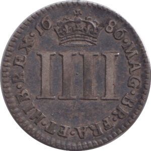 1686 MAUNDY FOURPENCE ( GF ) - MAUNDY FOURPENCE - Cambridgeshire Coins