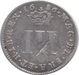 1686 MAUNDY THREEPENCE ( FINE ) - MAUNDY THREEPENCE - Cambridgeshire Coins