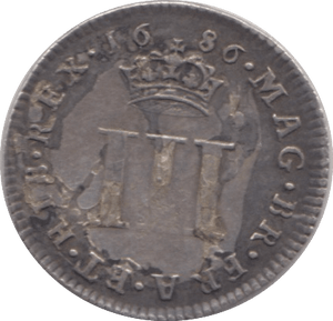 1686 MAUNDY THREEPENCE ( VF ) - MAUNDY THREEPENCE - Cambridgeshire Coins