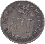 1686 MAUNDY THREEPENCE ( VF ) - MAUNDY THREEPENCE - Cambridgeshire Coins