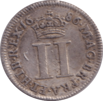 1686 MAUNDY TWOPENCE ( GF ) - MAUNDY TWOPENCE - Cambridgeshire Coins