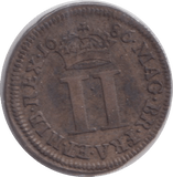 1686 MAUNDY TWOPENCE ( GF ) - MAUNDY TWOPENCE - Cambridgeshire Coins