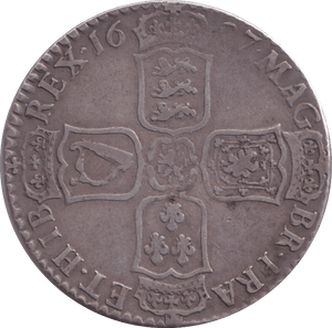 1687 HALFCROWN ( GF ) - HALFCROWN - Cambridgeshire Coins