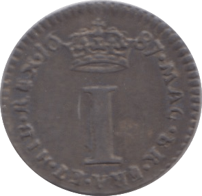 1687 MAUNDY ONE PENNY ( GVF ) - MAUNDY ONE PENNY - Cambridgeshire Coins