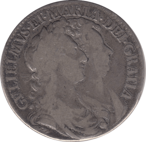 1689 HALFCROWN ( FINE ) - Halfcrown - Cambridgeshire Coins