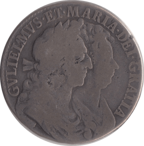 1689 HALFCROWN ( GF ) - HALFCROWN - Cambridgeshire Coins