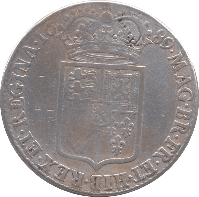 1689 HALFCROWN ( GF ) - Halfcrown - Cambridgeshire Coins