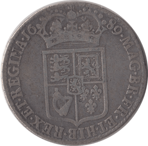 1689 HALFCROWN ( GF ) - HALFCROWN - Cambridgeshire Coins