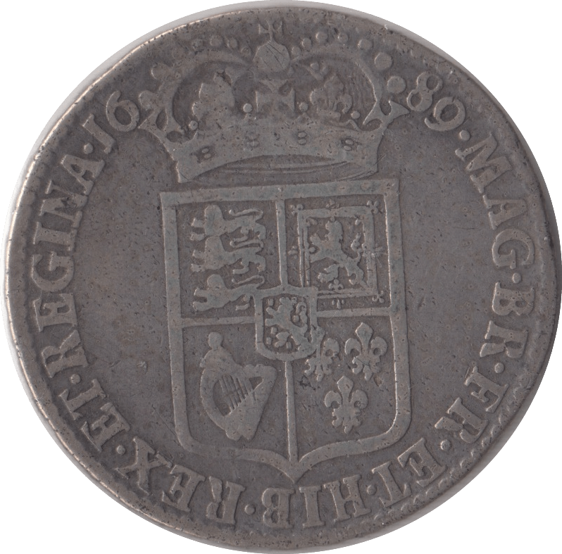 1689 HALFCROWN ( GF ) - HALFCROWN - Cambridgeshire Coins