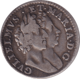 1689 MAUNDY FOURPENCE ( VF ) - MAUNDY FOURPENCE - Cambridgeshire Coins