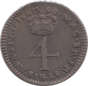 1690 MAUNDY FOURPENCE ( GVF ) - MAUNDY FOURPENCE - Cambridgeshire Coins