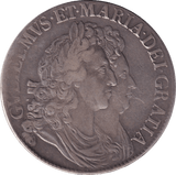 1692 CROWN ( GVF ) - CROWN - Cambridgeshire Coins