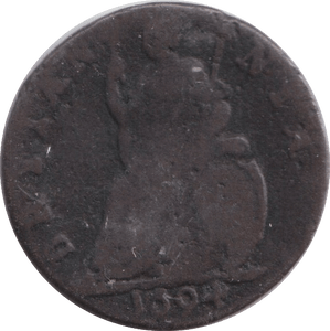 1694 FARTHING ( FAIR ) - SHILLING - Cambridgeshire Coins