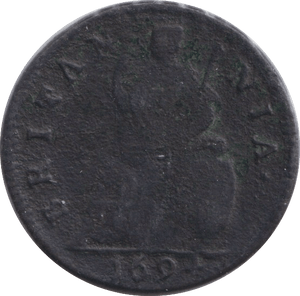 1694 FARTHING ( FAIR ) - SHILLING - Cambridgeshire Coins