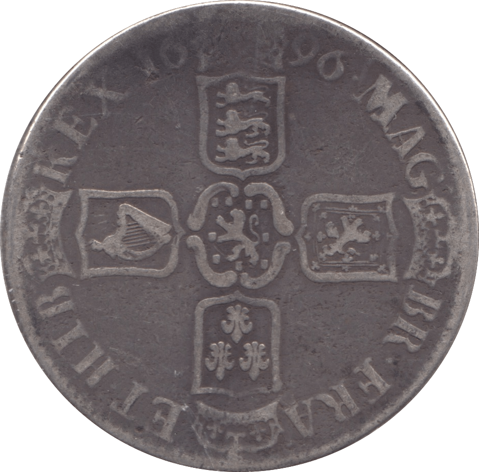 1696 CROWN ( FINE ) - CROWN - Cambridgeshire Coins