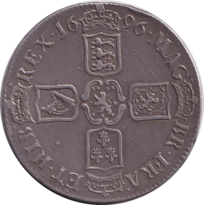 1696 CROWN ( VF ) - CROWN - Cambridgeshire Coins