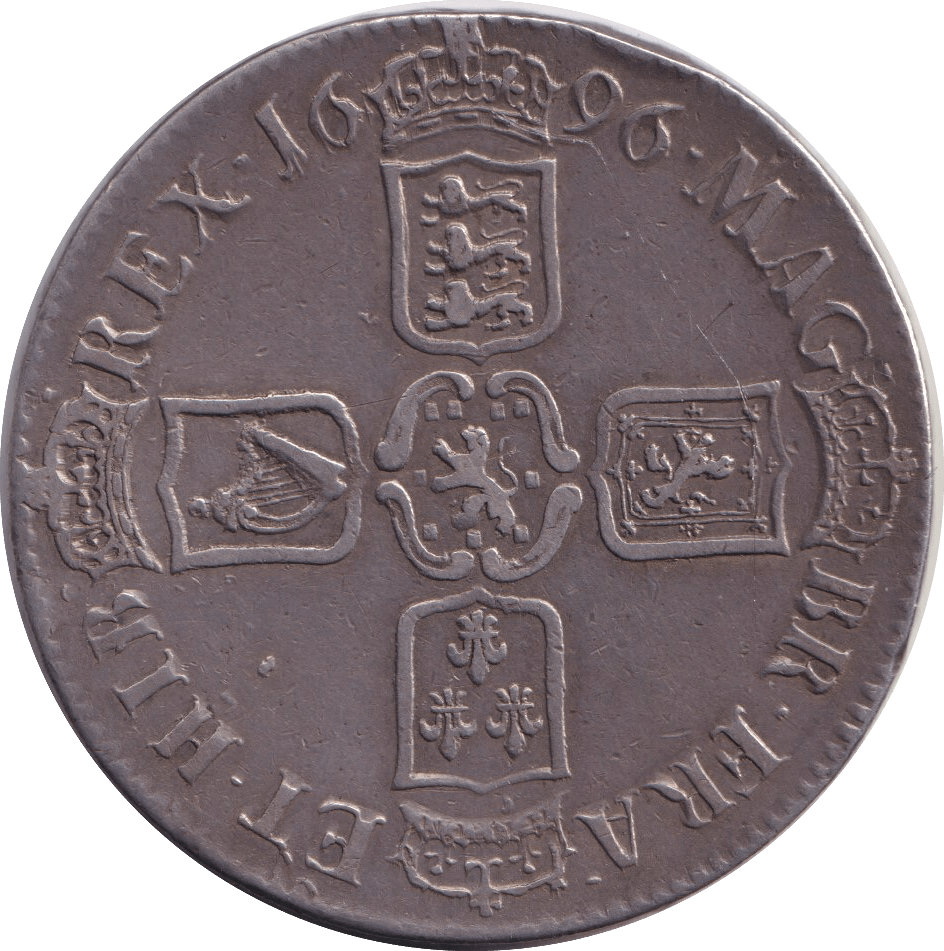 1696 CROWN ( VF ) - CROWN - Cambridgeshire Coins