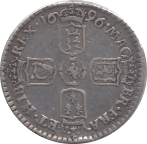 1696 SIXPENCE ( EF ) - SIXPENCE - Cambridgeshire Coins