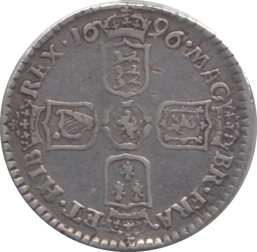 1696 SIXPENCE ( EF ) - SIXPENCE - Cambridgeshire Coins