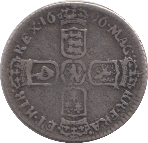 1696 SIXPENCE ( GF ) - Sixpence - Cambridgeshire Coins